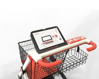 ショッピングカートがスマート化　タブレット付きで商品の識別から決済まで一括自動処理へ