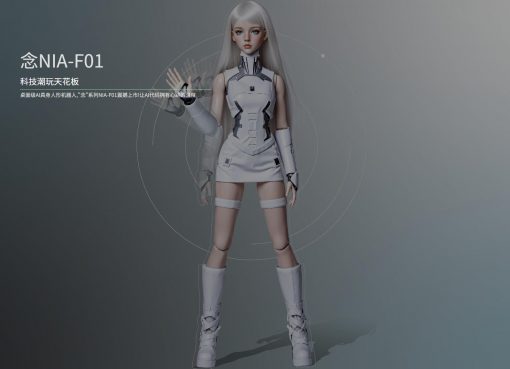 人形風のAIロボット「NIA-F01」、手のひらサイズで登場。世界最小級関節搭載、対話も可能