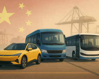 中国、2026年よりEV輸出を厳格化！不具合多発のEVモーターズ・ジャパンの電気バスは輸出許可を得ているのか？