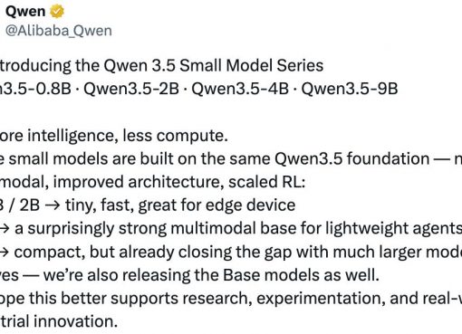 アリババ、「Qwen 3.5」軽量AIモデル4種を公開　イーロン・マスク氏も「驚異的」と称賛